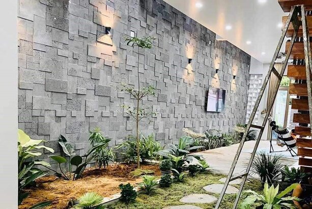 Cách ốp đá ong xám 22