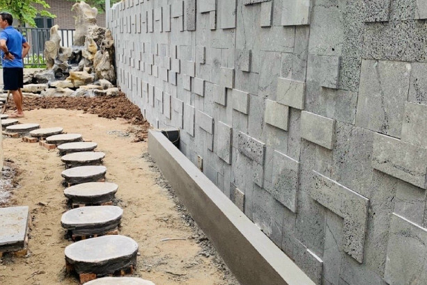 Cách ốp đá ong xám 24